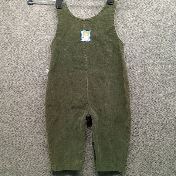 Vintage-Style Mc Baby Overalls 6–9M Snap Button Corduroy Overalls - Picture 1 of 10